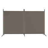 Vidaxl kamerscherm met 2 panelen 346x180 cm stof antracietkleurig
