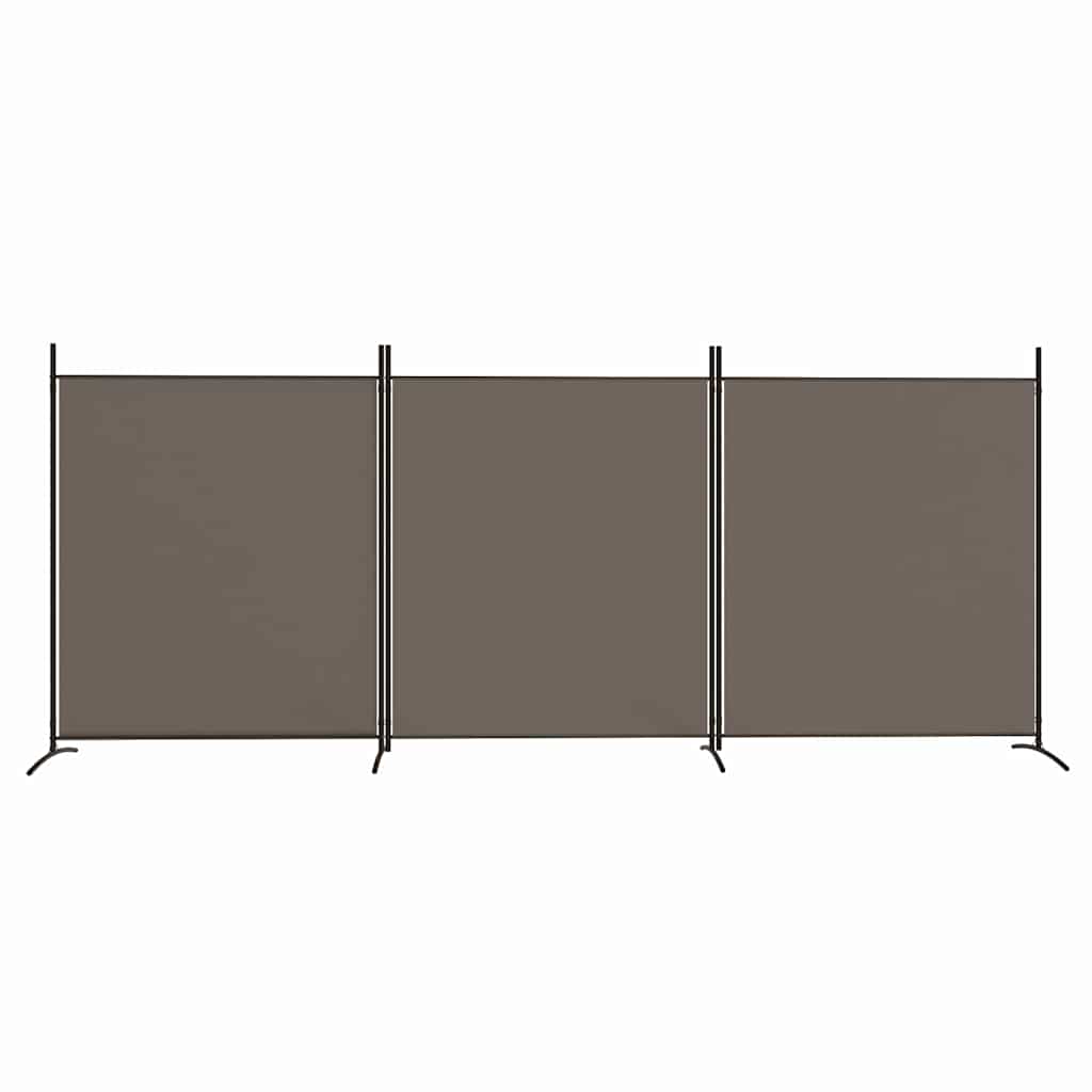 Vidaxl kamerscherm met 3 panelen 525x180 cm stof antracietkleurig
