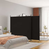 Vidaxl kamerscherm met 4 panelen 698x180 cm stof zwart
