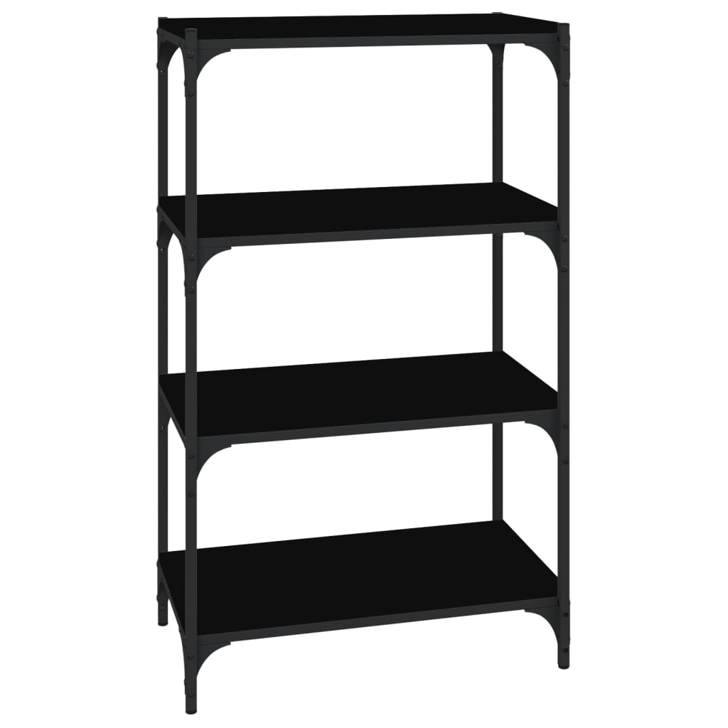 Vidaxl boekenkast 60x33x70,5 cm bewerkt hout en staal zwart