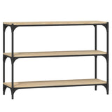 Vidaxl boekenkast 100x33x70,5 cm bewerkt hout en staal sonoma eiken