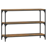 Vidaxl boekenkast 100x33x70,5 cm bewerkt hout en staal gerookt eiken