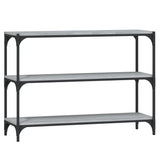 Vidaxl boekenkast 100x33x70,5 cm hout en staal grijs sonoma eikenkleur