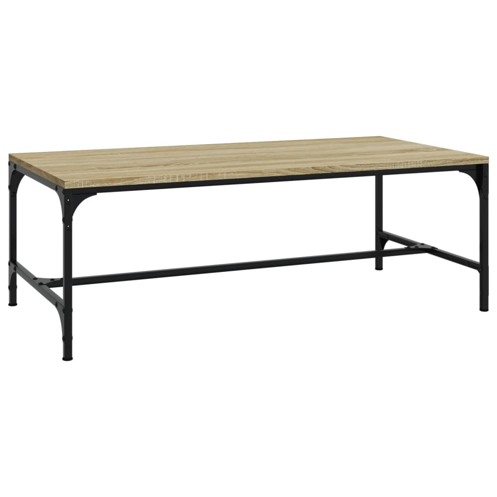 Vidaxl salontafel 100x50x35 cm bewerkt hout sonoma eikenkleurig