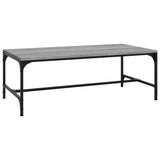 Vidaxl salontafel 80x50x35 cm bewerkt hout grijs sonoma