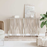 Vidaxl wandtafel 110x30x70 cm roestvrij staal en glas