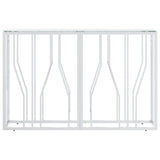 Vidaxl wandtafel 110x30x70 cm roestvrij staal en glas zilverkleurig