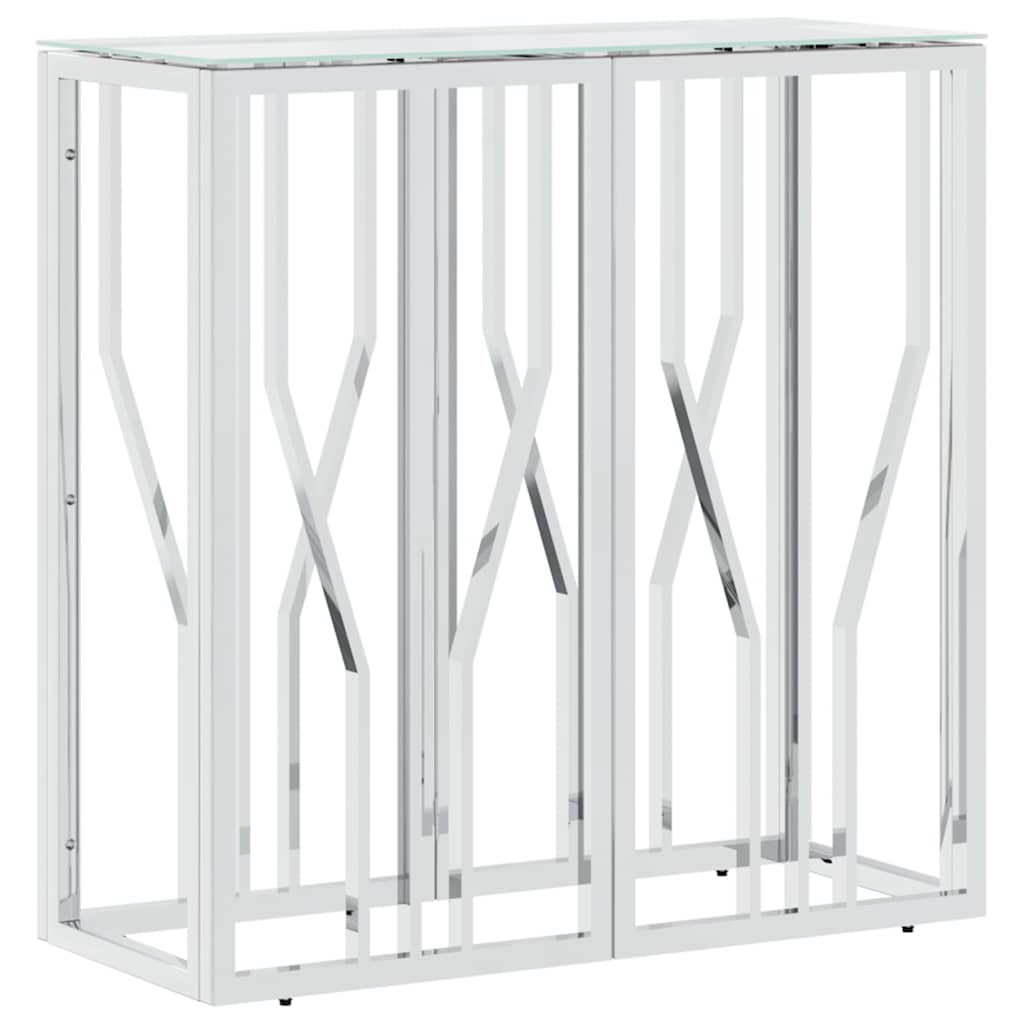 Vidaxl wandtafel 70x30x70 cm roestvrij staal en glas