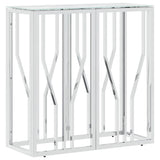 Vidaxl wandtafel 70x30x70 cm roestvrij staal en glas