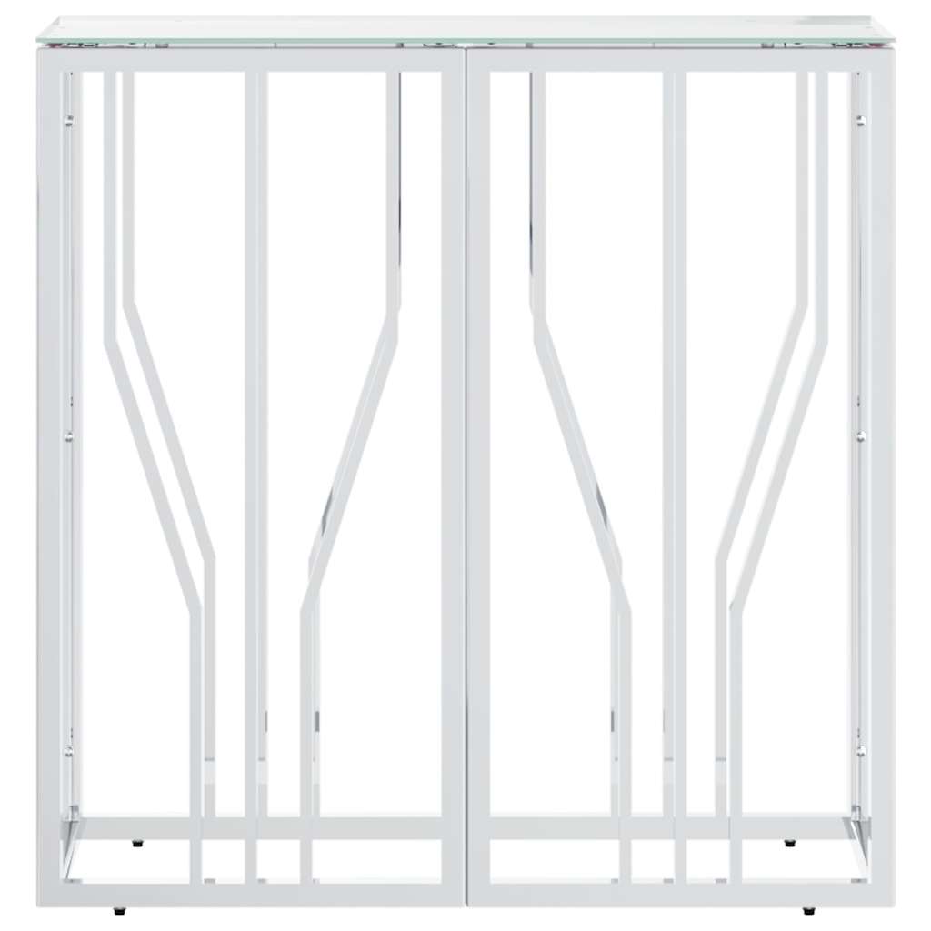 Vidaxl wandtafel 70x30x70 cm roestvrij staal en glas