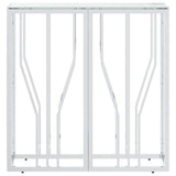 Vidaxl wandtafel 70x30x70 cm roestvrij staal en glas