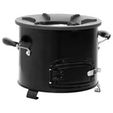 Vidaxl Camping Wood Stove 36x26x22.5 cm Metal Black