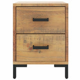 Vidaxl nachtkastje 36x30x45 cm massief grenenhout bruin