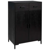 Vidaxl Schuhschrank 75x40x110 cm Festkiefer schwarz