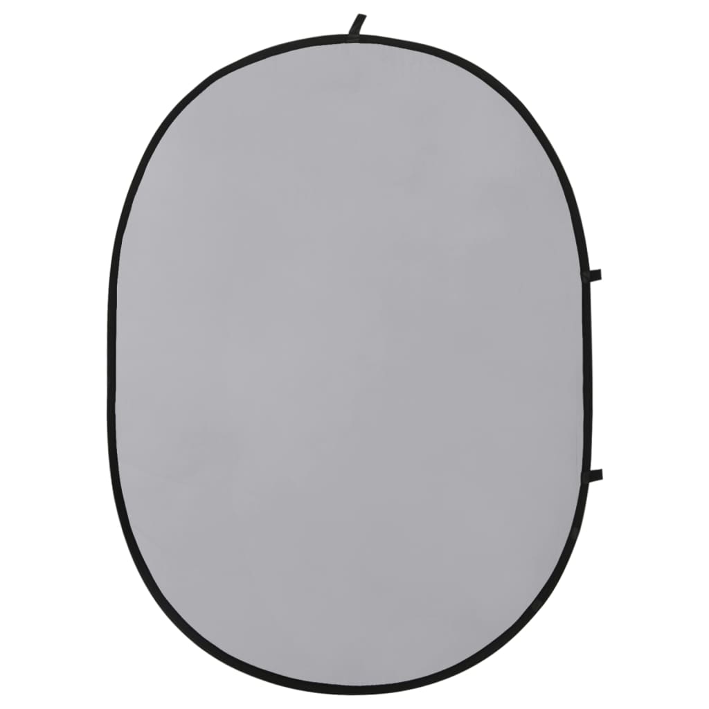 Vidaxl bakgrunnsskjermstudio 2-i-1 Oval 200x150 cm svart