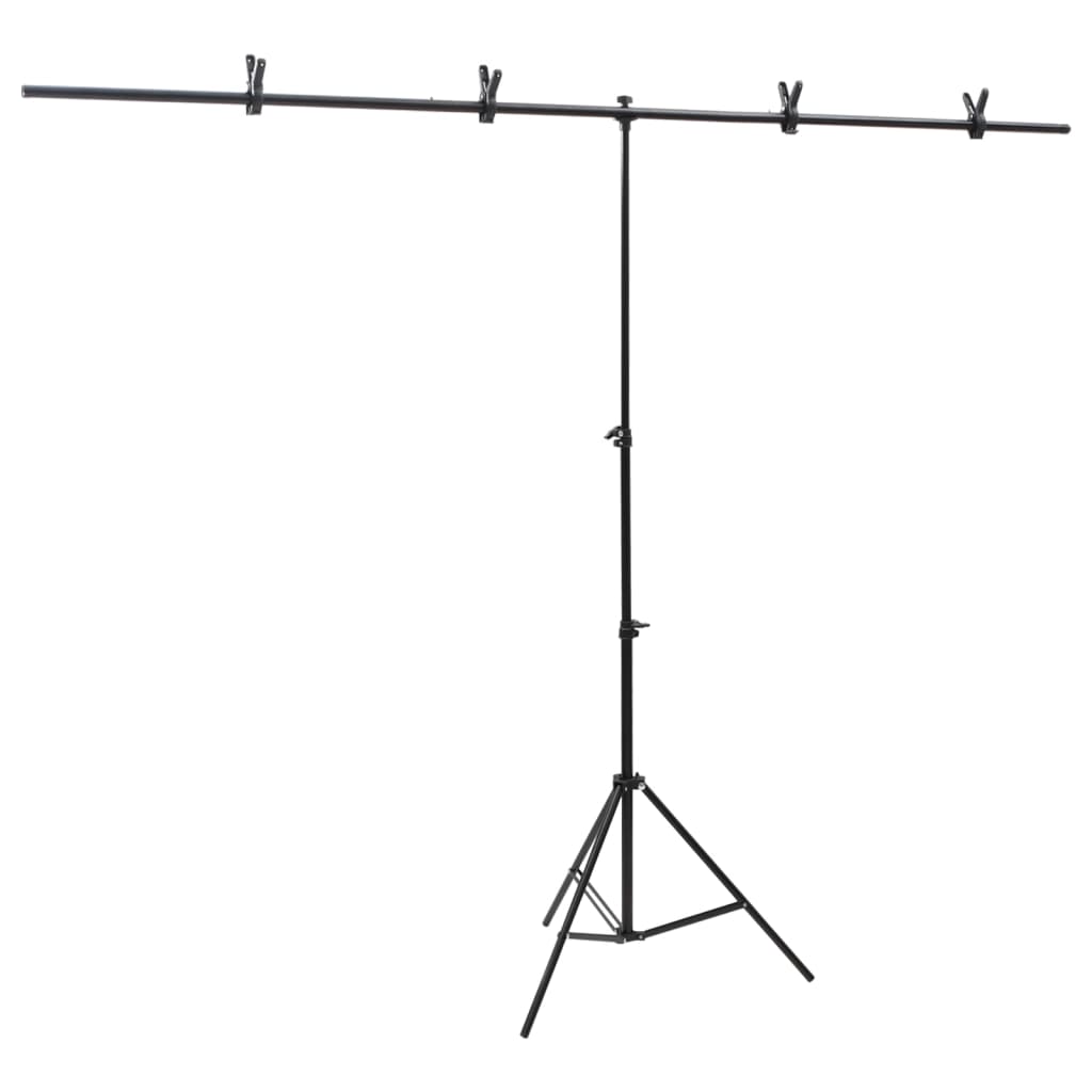 VIDAXL STANDARD STANDARD STANDATTO 201x60x (70-200) cm nero