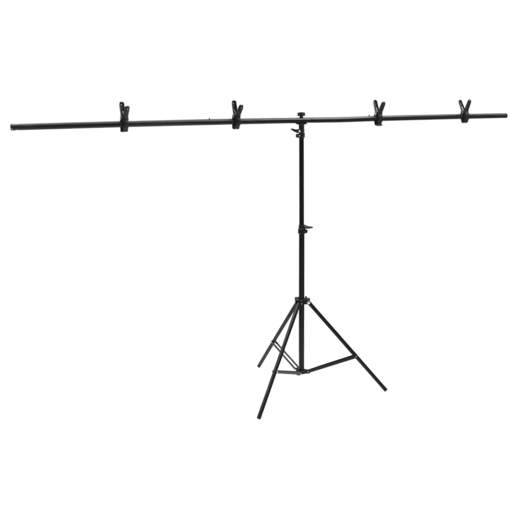 Vidaxl ozadje Standard T-oblike T 201x60X (70-200) cm črna