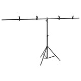 Vidaxl ozadje Standard T-oblike T 201x60X (70-200) cm črna