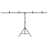 Vidaxl ozadje Standard T-oblike T 201x60X (70-200) cm črna