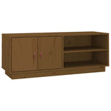 Vidaxl tv-meubel 105x34x40 cm massief grenenhout honingbruin