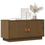 Vidaxl tv-meubel 80x34x40 cm massief grenenhout honingbruin