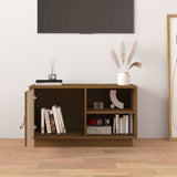 Vidaxl tv-meubel 70x34x40 cm massief grenenhout honingbruin