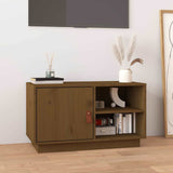 Vidaxl tv-meubel 70x34x40 cm massief grenenhout honingbruin
