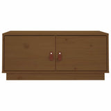 Vidaxl salontafel 80x50x35 cm massief grenenhout honingbruin