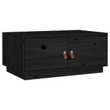 Vidaxl salontafel 80x50x35 cm massief grenenhout zwart