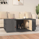 Vidaxl salontafel 100x50x41 cm massief grenenhout grijs