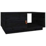 Vidaxl salontafel 80x50x35,5 cm massief grenenhout zwart