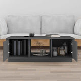 Vidaxl salontafel 100x50x35 cm massief grenenhout grijs
