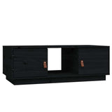 Vidaxl salontafel 100x50x35 cm massief grenenhout zwart