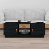 Vidaxl salontafel 100x50x35 cm massief grenenhout zwart