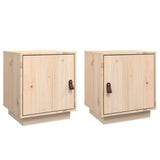 Vidaxl nachtkastjes 2 st 40x34x45 cm massief grenenhout
