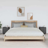 Vidaxl nachtkastjes 2 st 40x34x45 cm massief grenenhout grijs