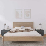 Vidaxl nachtkastjes 2 st 40x34x35 cm massief grenenhout grijs