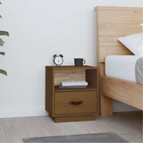 Vidaxl nachtkastje 40x34x45 cm massief grenenhout honingbruin