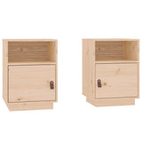 Vidaxl nachtkastjes 2 st 40x34x55 cm massief grenenhout
