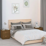 Vidaxl nachtkastjes 2 st 40x34x45 cm massief grenenhout honingbruin