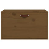 Vidaxl wandkast 60x30x35 cm massief grenenhout honingbruin