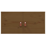 Vidaxl wandkast 60x30x30 cm massief grenenhout honingbruin