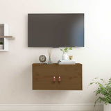 Vidaxl wandkast 60x30x30 cm massief grenenhout honingbruin