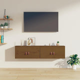 Vidaxl wandkasten 2 st 60x30x30 cm massief grenenhout honingbruin