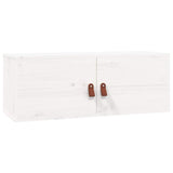 Vidaxl wandkast 80x30x30 cm massief grenenhout wit
