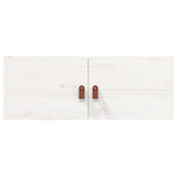 Vidaxl wandkast 80x30x30 cm massief grenenhout wit