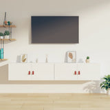Vidaxl wandkasten 2 st 80x30x30 cm massief grenenhout wit