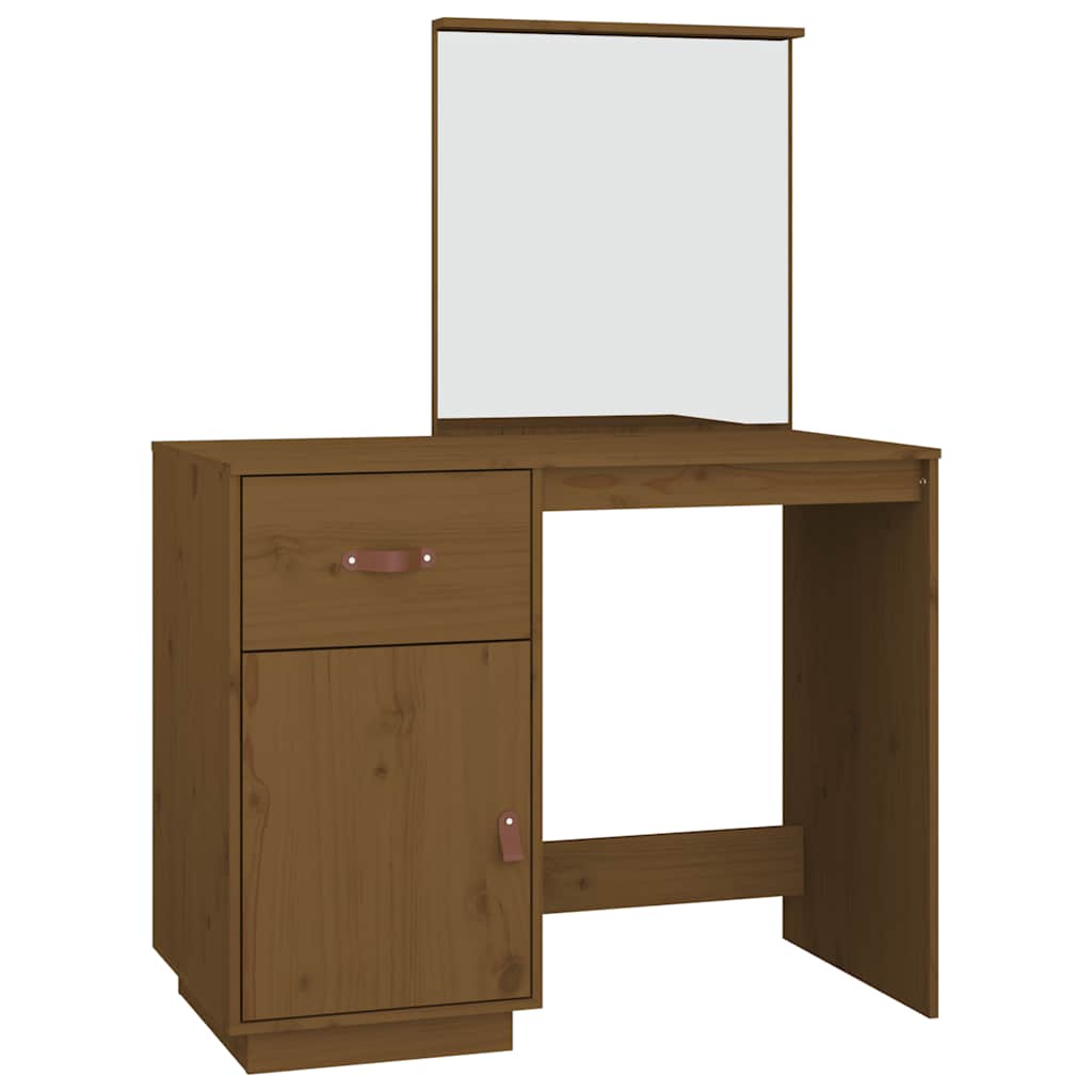 Vidaxl kaptafel 95x50x134 cm massief grenenhout honingbruin