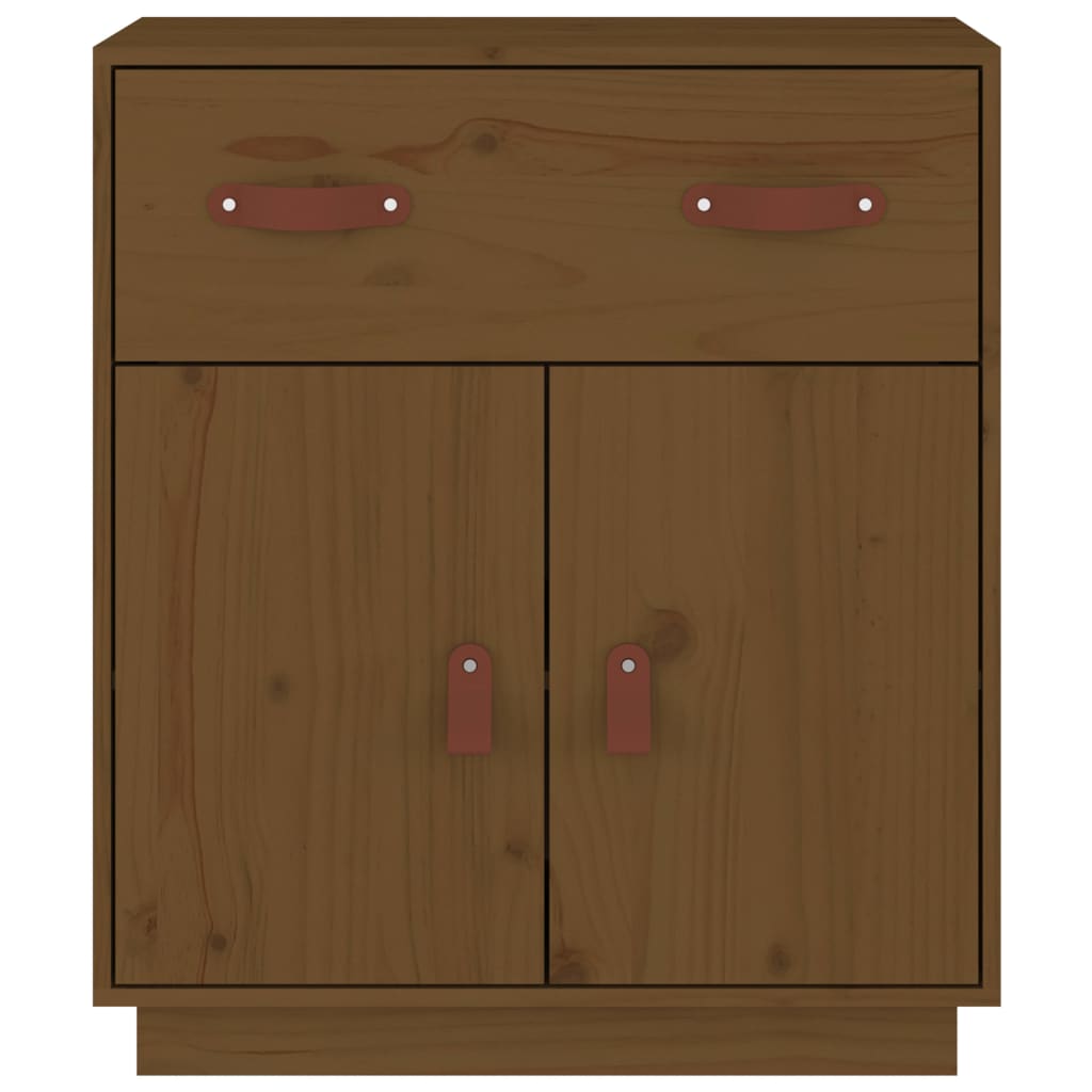 Vidaxl dressoir 65,5x40x75 cm massief grenenhout honingbruin
