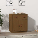 Vidaxl dressoir 65,5x40x75 cm massief grenenhout honingbruin
